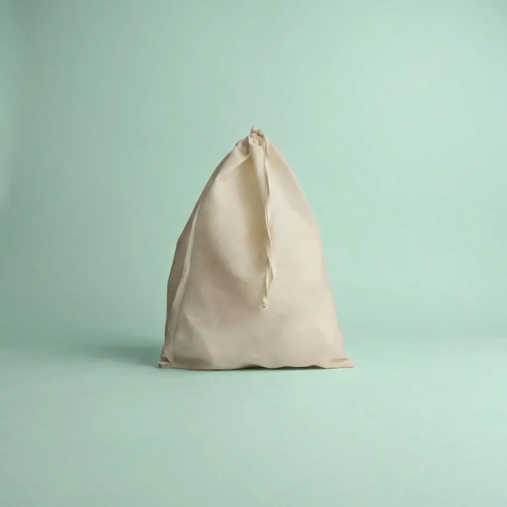 Bolsa 30x40 cm Lienzo Sublimable - Poliester 70% - Algodón 30%, Cierre de Ahorque Cinta Hilera