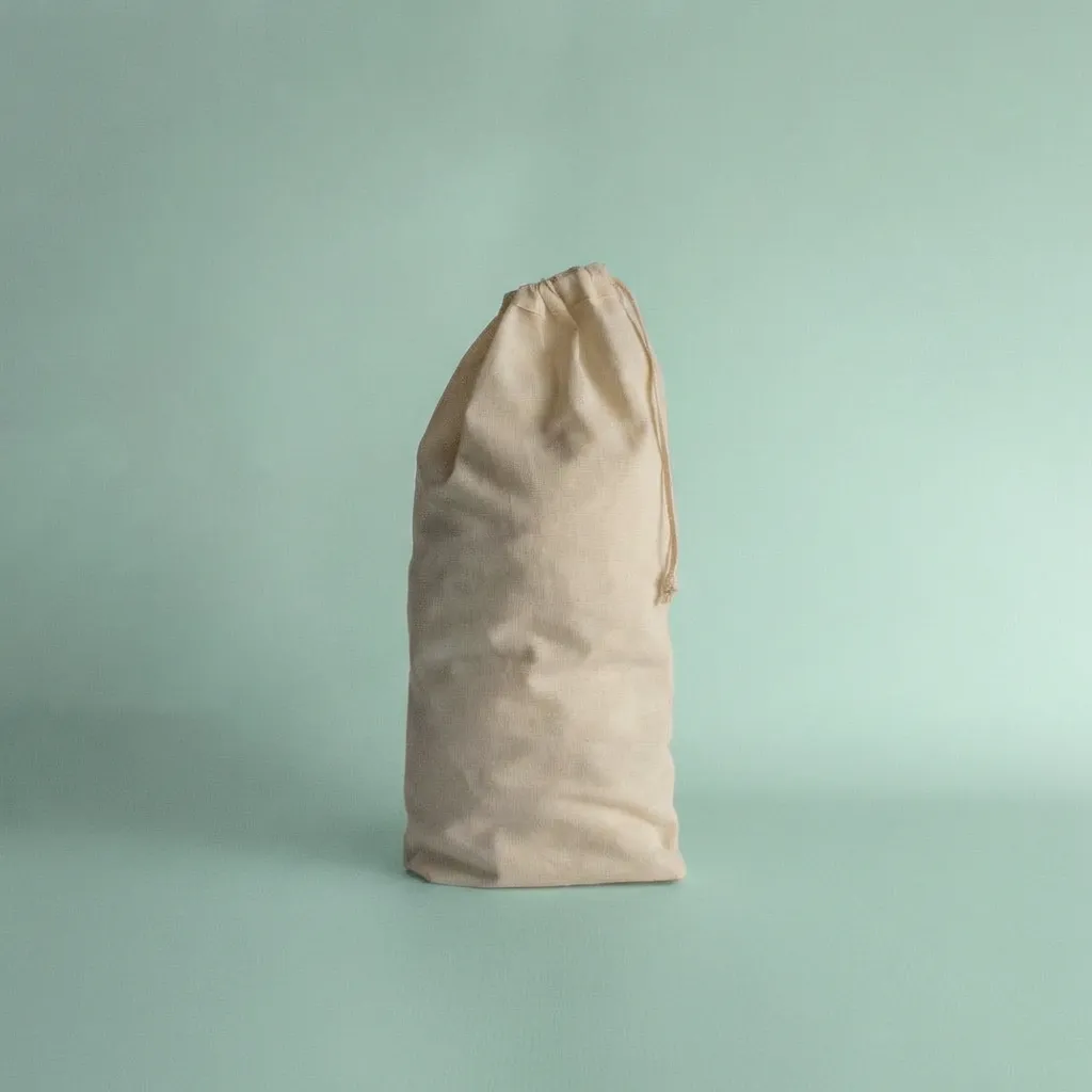 Bolsa 20x40 cm Lienzo 100% Algodón - Cierre de Ahorque Cordón